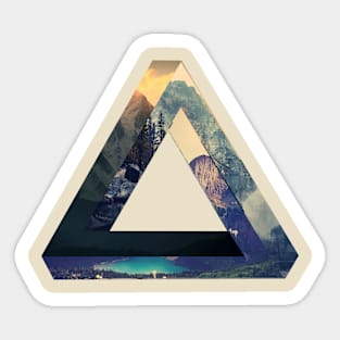 Penrose mountains Sticker